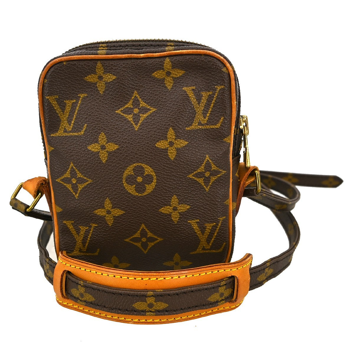 Louis Vuitton Danube Handbag Monogram Canvas Brown Canvas Shoulder Bag Bag (Pre-Loved)