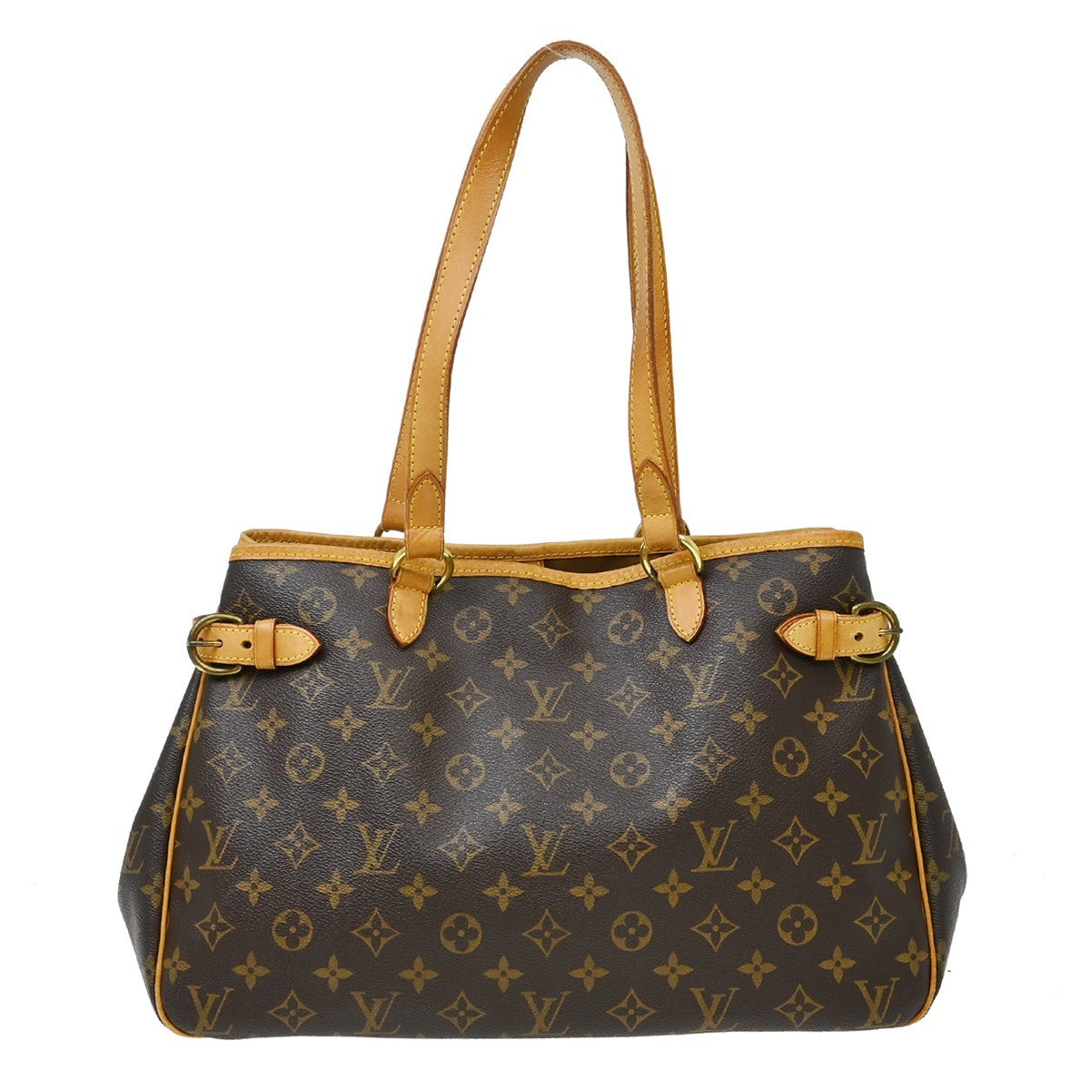 Louis Vuitton Batignolles Handbag Monogram Canvas Brown Canvas Shoulder Bag Bag (Authentic Pre-Loved)