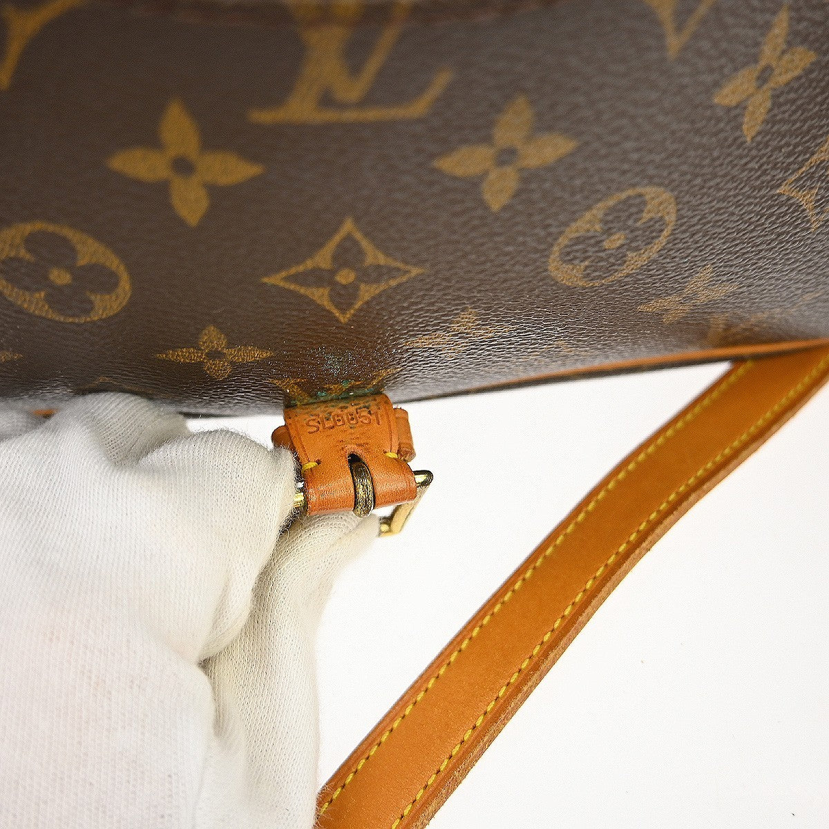 Louis Vuitton Sologne Handbag Monogram Canvas Brown Canvas Shoulder Bag Bag (Authentic Pre-Loved)