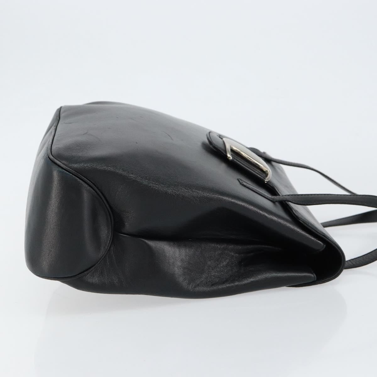 Salvatore Ferragamo Vala Shoulder Bag Leather Black Leather Tote Bag Bag (Authentic Pre-Loved)
