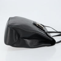 Salvatore Ferragamo Vala Shoulder Bag Leather Black Leather Tote Bag Bag (Authentic Pre-Loved)