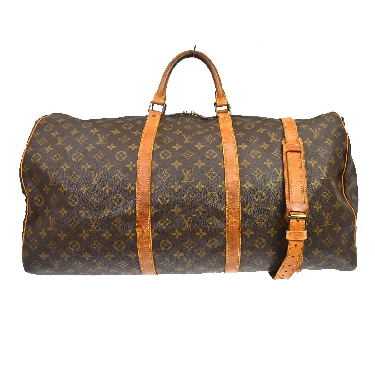 Louis Vuitton Keepall Bandouliere Bag Monogram Canvas Brown Canvas Travel Bag Bag (Authentic Pre-Loved)