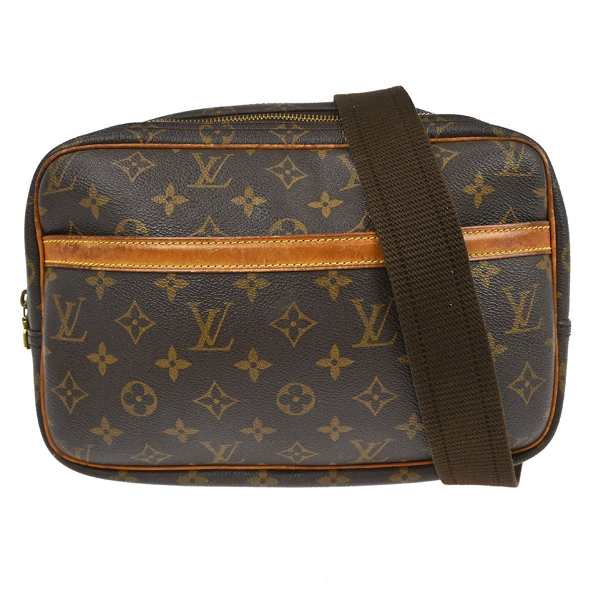 Louis Vuitton Louis Vuitton Reporter Bag Monogram Canvas Brown Canvas Shoulder Bag Bag (Authentic Pre-Loved)