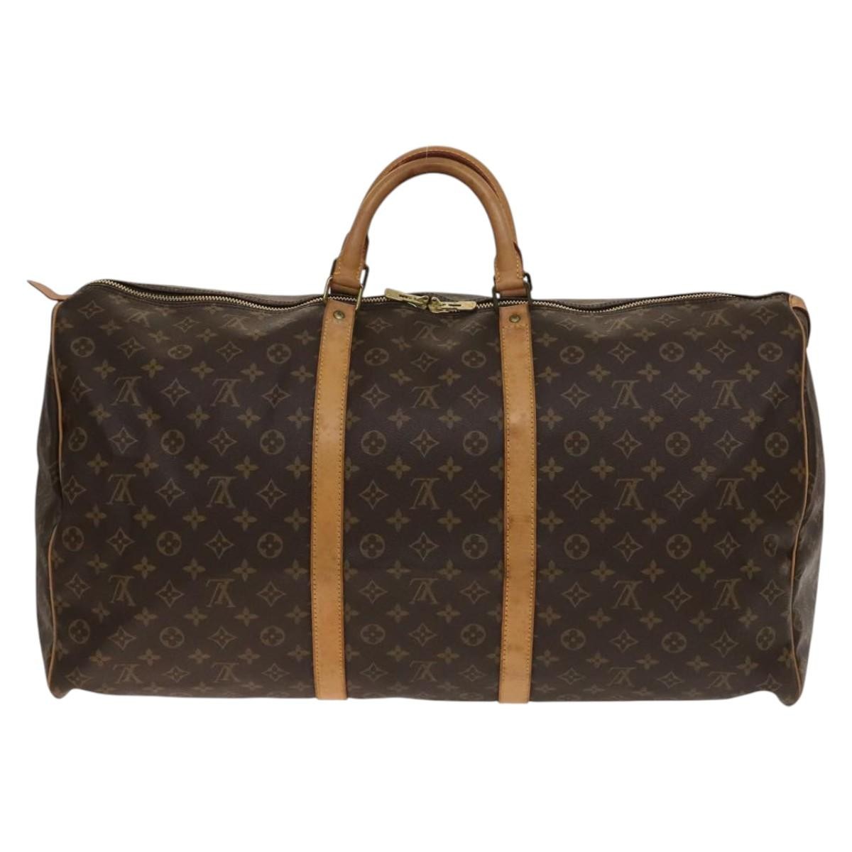 Louis Vuitton Keepall Bag Monogram Canvas Brown Canvas Bag (Pre-Loved)