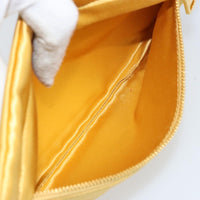 Prada Clutch Satin Gold Satin Clutche & Pouche Bag (Authentic Pre-Loved)