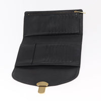 Louis Vuitton Amelia Wallet Mahina Leather Black Leather Wallets Accessory (Authentic Pre-Loved)
