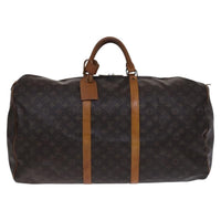 Louis Vuitton Keepall Bag Monogram Canvas Brown Canvas Travel Bag Bag (Pre-Loved)