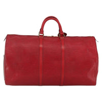 Louis Vuitton Keepall Bag Epi Leather Red Leather Travel Bag Bag (Authentic Pre-Loved)