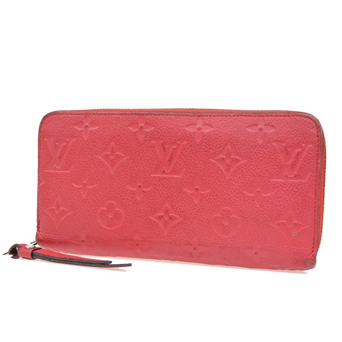 Louis Vuitton Portefeuille Zippy Monogramme Empreinte Monogramme Empreinte Red Leather Wallets Accessory (Authentic Pre-Loved)