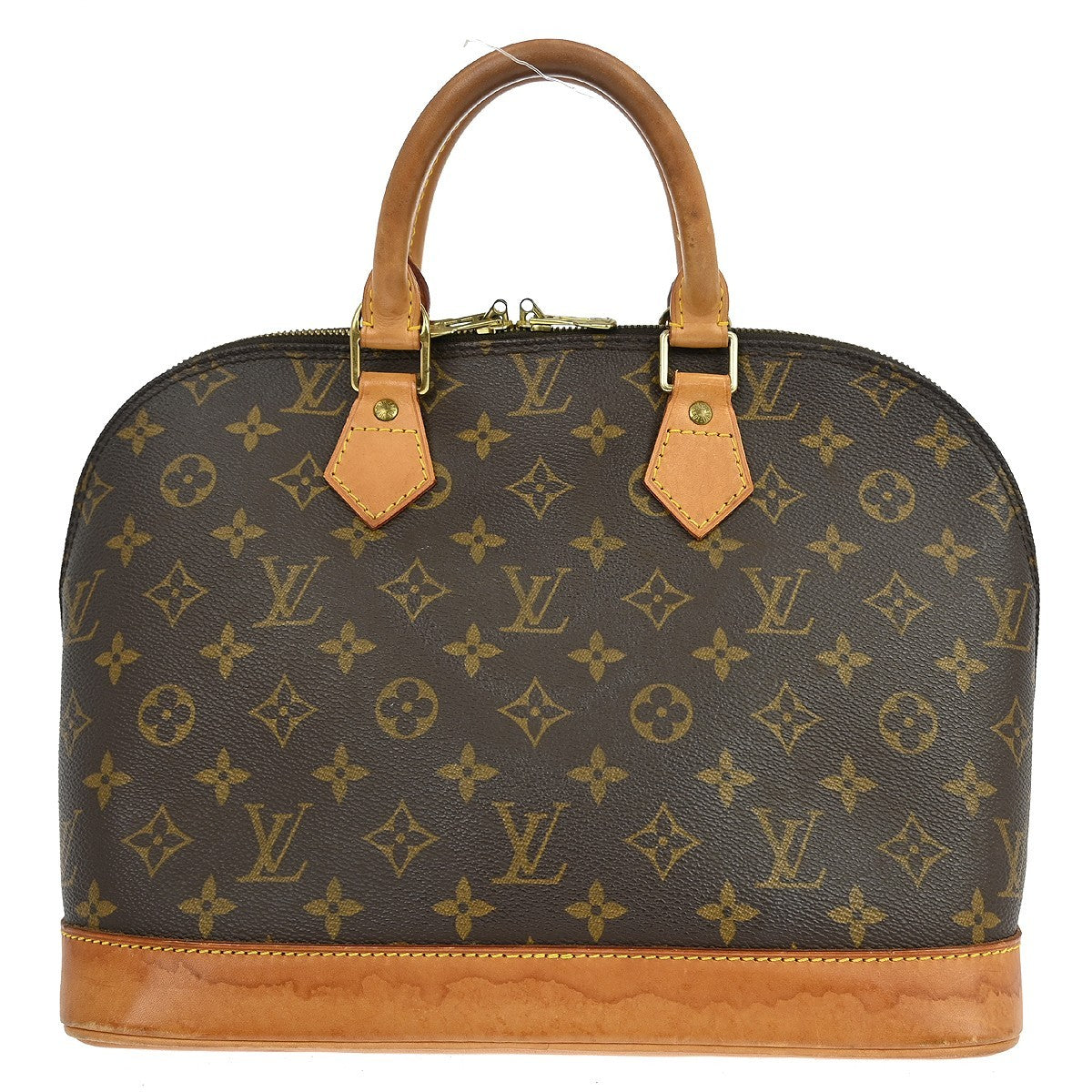 Louis Vuitton Alma Handbag Monogram Canvas Brown Canvas Handbag (Pre-Loved)