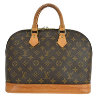 Louis Vuitton Alma Handbag Monogram Canvas Brown Canvas Handbag (Pre-Loved)