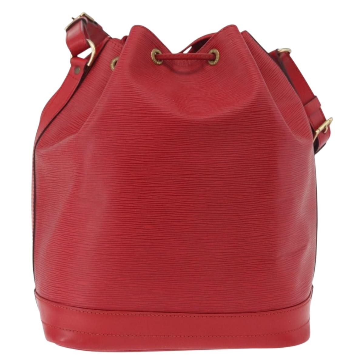 Louis Vuitton Noe Shoulder Bag Leather Red Leather Shoulder Bag Bag (Pre-Loved)