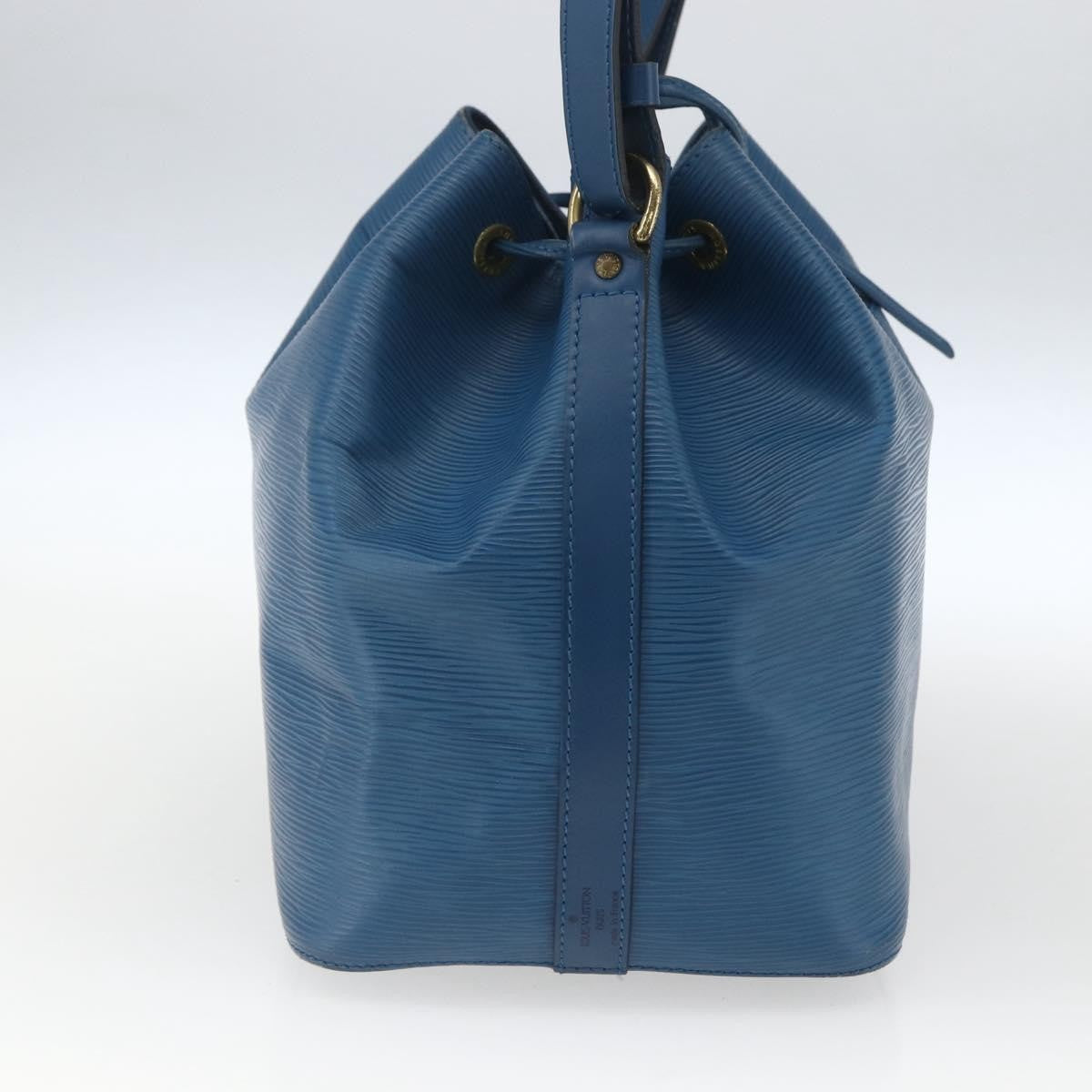 Louis Vuitton Petit Noe Handbag Epi Leather Blue Leather Shoulder Bag Bag (Authentic Pre-Loved)