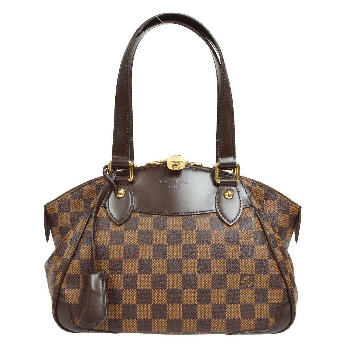 Louis Vuitton Verona Handbag Damier Brown Canvas Shoulder Bag Bag (Pre-Loved)