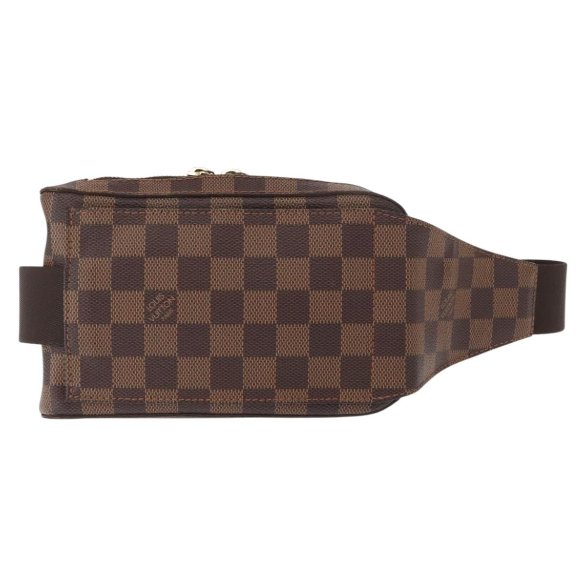 Louis Vuitton Geronimos Waist Bag Damier Brown Canvas Clutche & Pouche Bag (Pre-Loved)