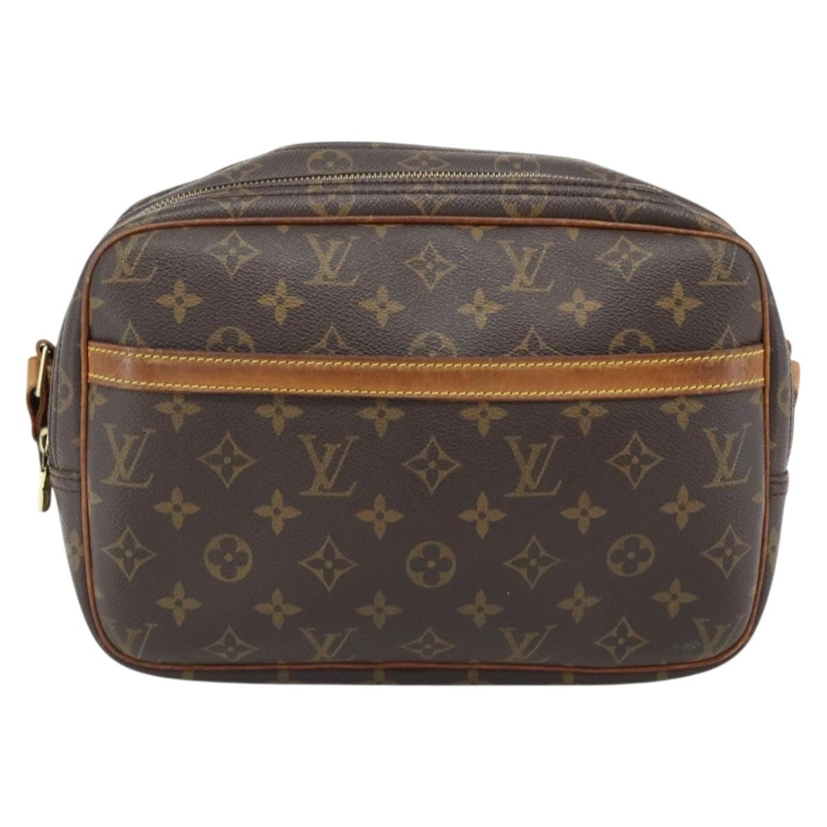 Louis Vuitton Reporter Bag Monogram Canvas Brown Canvas Shoulder Bag Bag (Authentic Pre-Loved)