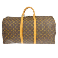 Louis Vuitton Louis Vuitton Keepall Bag Monogram Canvas Brown Canvas Travel Bag Bag (Authentic Pre-Loved)