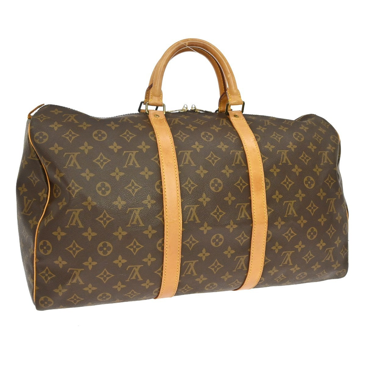 Louis Vuitton Louis Vuitton Keepall Bag Monogram Canvas Brown Canvas Travel Bag Bag (Pre-Loved)