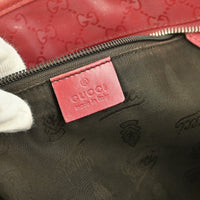 Gucci Plus Tote Gg Imprime Red Leather Tote Bag Bag (Authentic Pre-Loved)