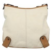 Burberry Blue Label Shoulder Bag Canvas White Canvas Shoulder Bag Bag (Authentic Pre-Loved)