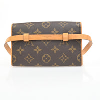 Louis Vuitton Florentine Waist Bag Monogram Canvas Brown Canvas Clutche & Pouche Bag (Authentic Pre-Loved)