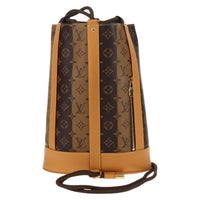 Louis Vuitton Nigo Randonnee Backpack Limited Edition Stripes Monogram Canvas Brown Canvas Shoulder Bag Bag (Authentic Pre-Loved)