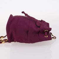 Salvatore Ferragamo Vala Backpack Canvas Purple Canvas Backpack Bag (Authentic Pre-Loved)