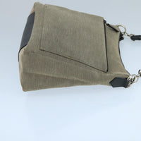 Gucci Vintage Bamboo Shoulder Bag Canvas Beige Canvas Shoulder Bag Bag (Authentic Pre-Loved)