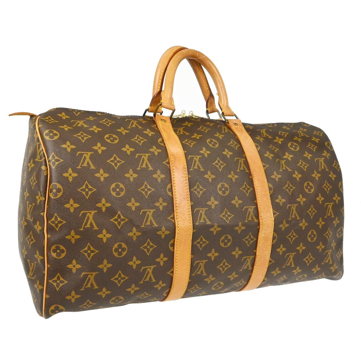 Louis Vuitton Louis Vuitton Keepall Bag Monogram Canvas Brown Canvas Travel Bag Bag (Authentic Pre-Loved)