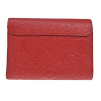 Louis Vuitton Pont Neuf Wallet Monogram Empreinte Leather Red Leather Wallets Accessory (Authentic Pre-Loved)