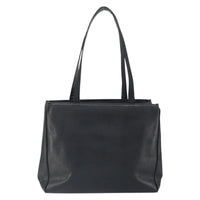 Salvatore Ferragamo Vala Tote Leather Black Leather Shoulder Bag Bag (Authentic Pre-Loved)