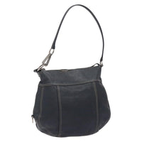 Prada Vintage Shoulder Bag Leather Navy Leather Shoulder Bag Bag (Authentic Pre-Loved)