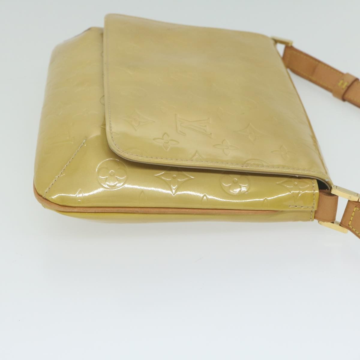 Louis Vuitton Thompson Street Handbag Monogram Vernis Beige Patent_Leather Shoulder Bag Bag (Authentic Pre-Loved)