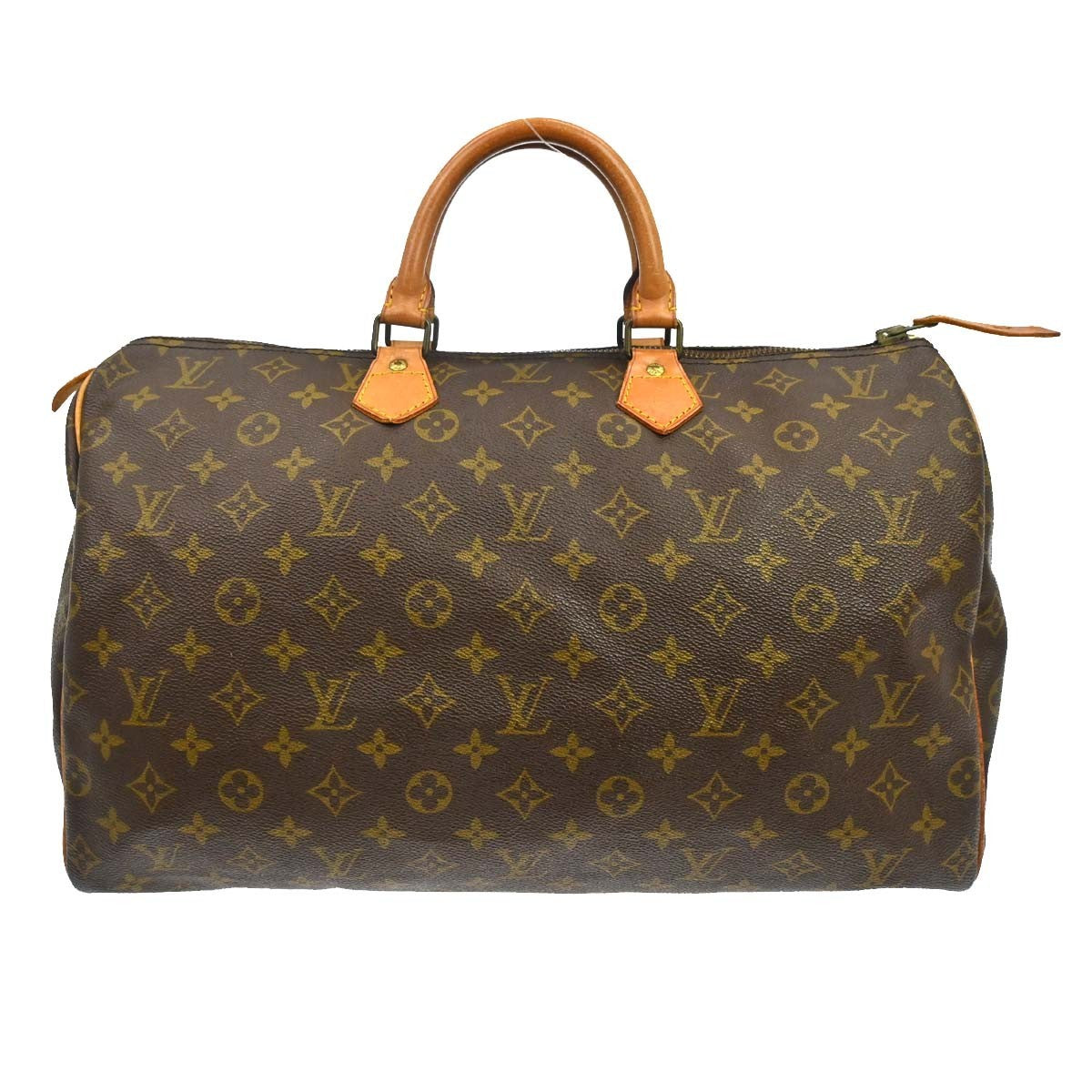 Louis Vuitton Louis Vuitton Speedy Handbag Monogram Canvas Brown Canvas Handbag (Authentic Pre-Loved)