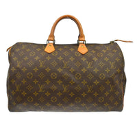 Louis Vuitton Louis Vuitton Speedy Handbag Monogram Canvas Brown Canvas Handbag (Authentic Pre-Loved)