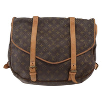Louis Vuitton Louis Vuitton Saumur Handbag Monogram Canvas Brown Canvas Shoulder Bag Bag (Pre-Loved)