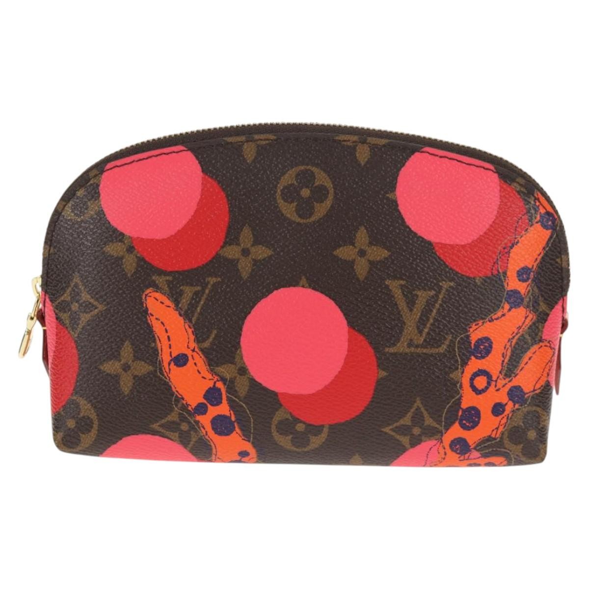 Louis Vuitton Cosmetic Pouch Limited Edition Monogram Jungle Dots Brown Canvas Bag (Authentic Pre-Loved)
