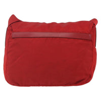Prada Zip Buckle Messenger Bag Tessuto Red Nylon Shoulder Bag Bag (Pre-Loved)