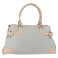 Salvatore Ferragamo Gancini Tote Leather Gray Leather Tote Bag Bag (Pre-Loved)