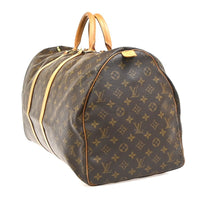 Louis Vuitton Keepall Bag Monogram Canvas Brown Canvas Travel Bag Bag (Authentic Pre-Loved)