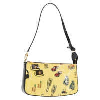 Louis Vuitton Pochette Accessoires Nm Limited Edition Stickers Monogram Vernis Yellow Patent_Leather Clutche & Pouche Bag (Authentic Pre-Loved)