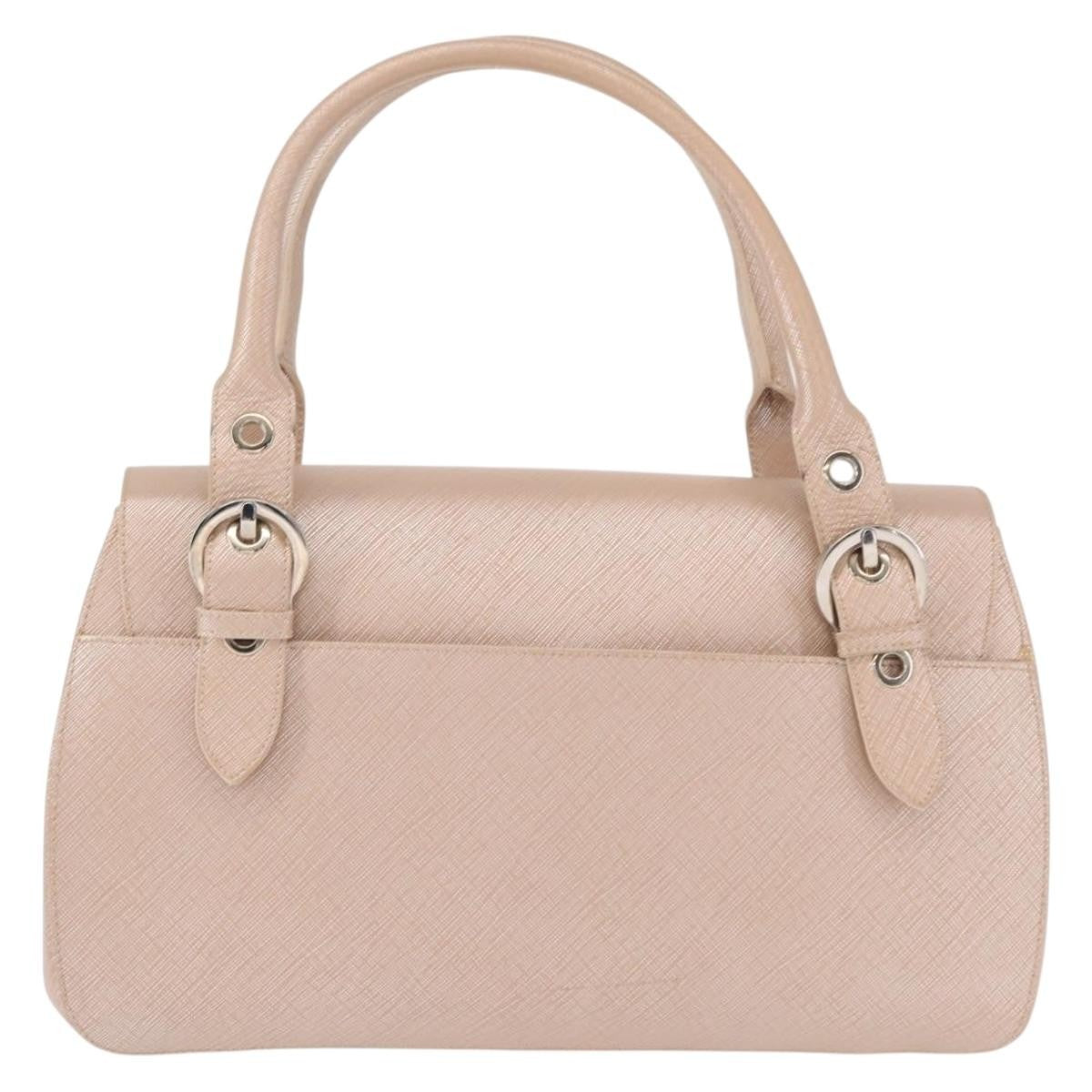 Salvatore Ferragamo Gancini Shoulder Bag Leather Pink Leather Shoulder Bag Bag (Pre-Loved)