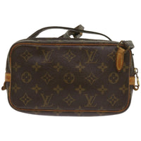 Louis Vuitton Pochette Marly Bandouliere Bag Monogram Canvas Brown Canvas Shoulder Bag Bag (Authentic Pre-Loved)