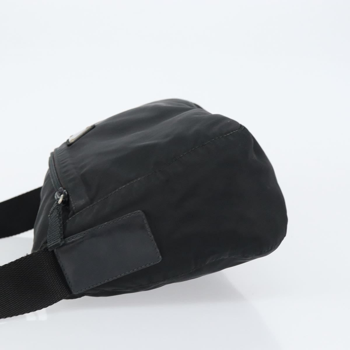Prada Front Zip Messenger Bag Tessuto Black Nylon Shoulder Bag Bag (Authentic Pre-Loved)