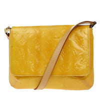 Louis Vuitton Thompson Street Handbag Monogram Vernis Yellow Patent_Leather Shoulder Bag Bag (Pre-Loved)