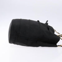 Salvatore Ferragamo Vala Shoulder Bag Canvas Black Canvas Shoulder Bag Bag (Pre-Loved)