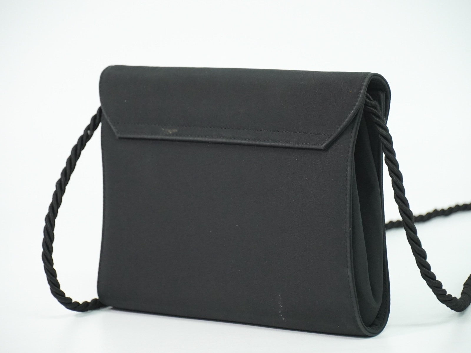 Salvatore Ferragamo Vintage Shoulder Bag Nylon Black Nylon Shoulder Bag Bag (Pre-Loved)