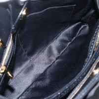 Salvatore Ferragamo Vala Chain Shoulder Bag Leather Black Leather Shoulder Bag Bag (Authentic Pre-Loved)