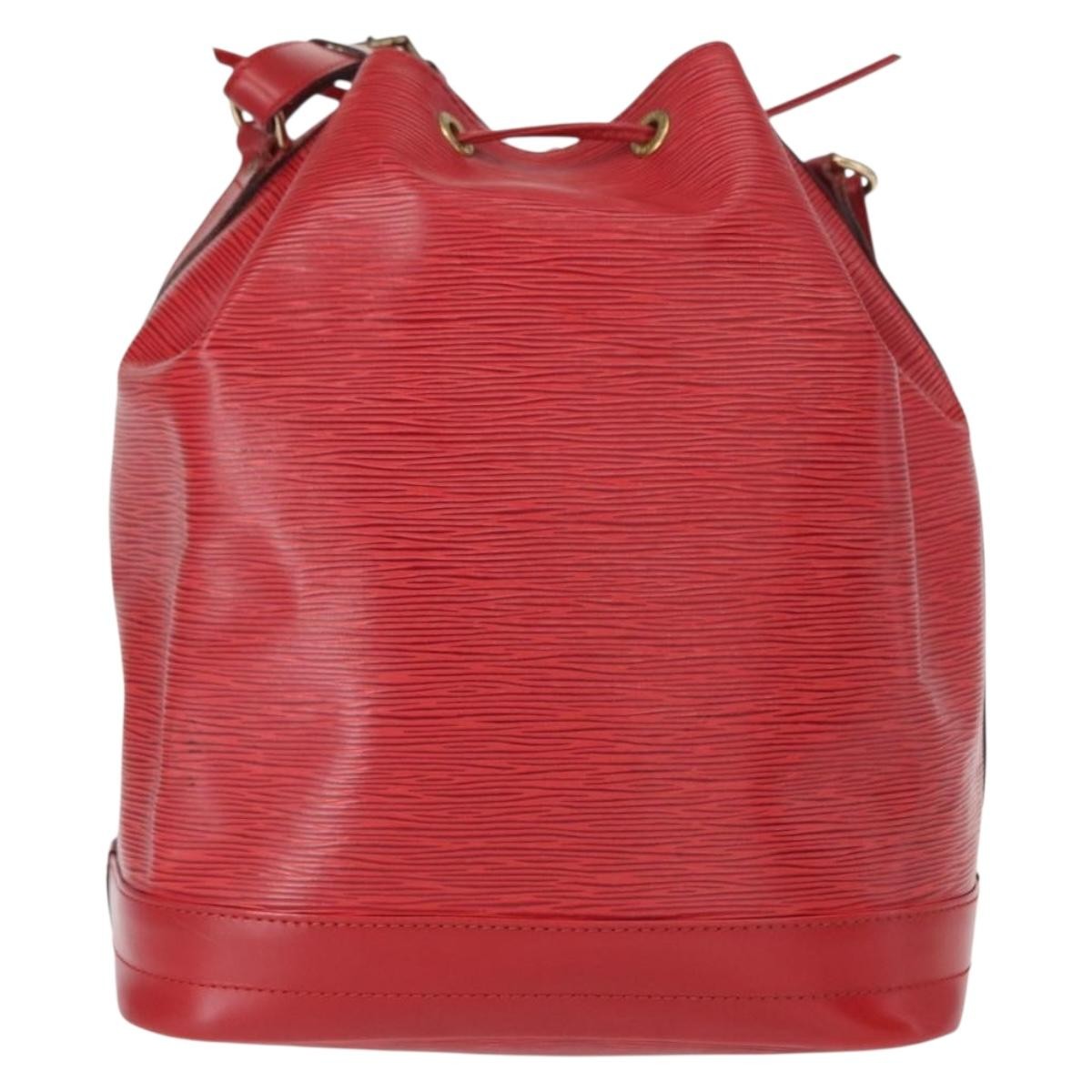 Louis Vuitton Petit Noe Nm Handbag Epi Leather Red Leather Shoulder Bag Bag (Pre-Loved)