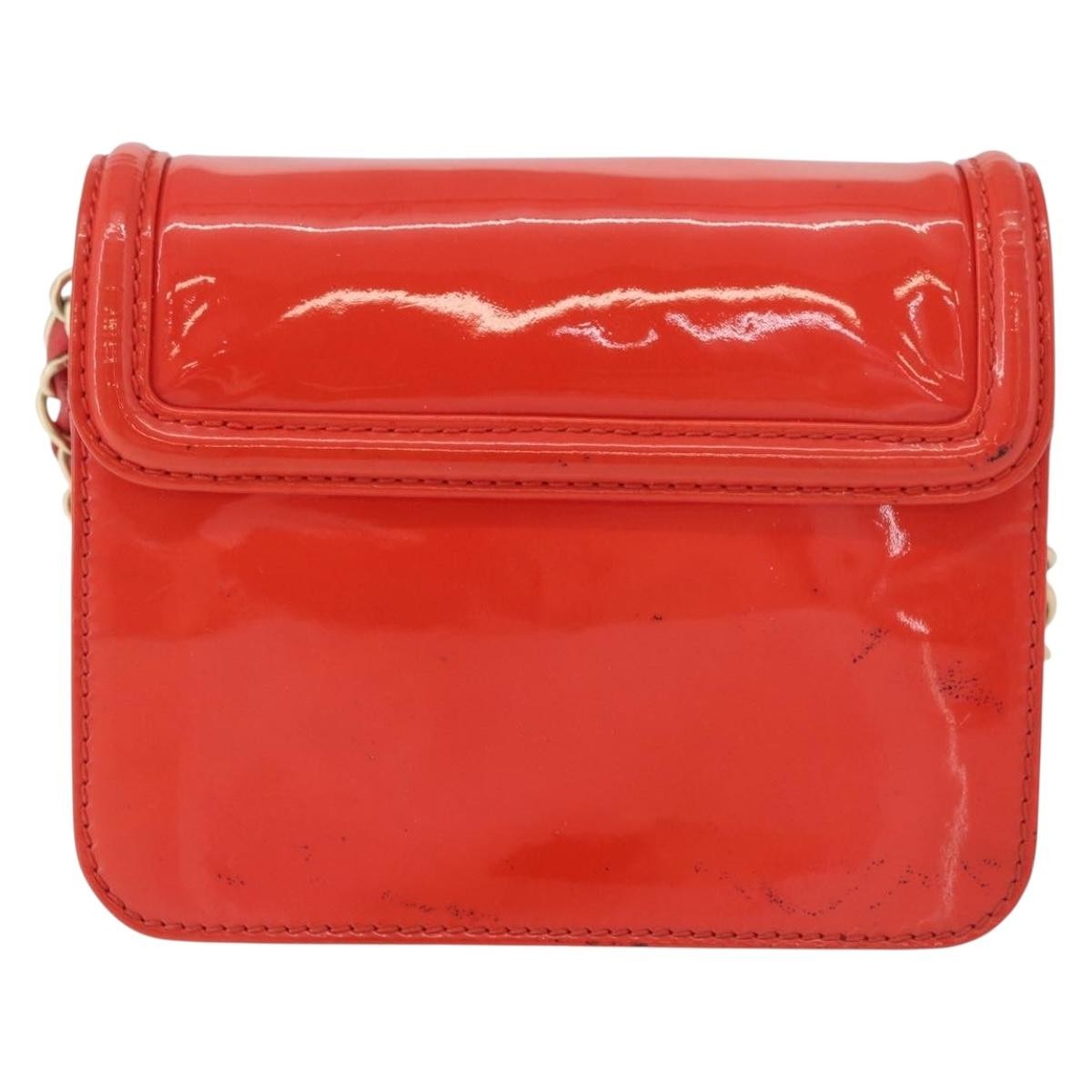 Chanel Reissue 2.55 Clutch Patent Leather Red Patent_Leather Shoulder Bag Bag (Authentic Pre-Loved)